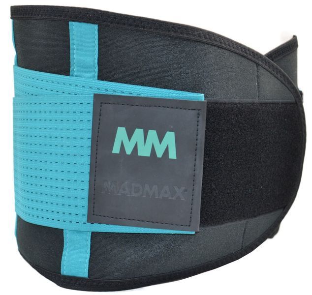 Пояс компресійний MadMax MFA-277 Slimming belt Black/turquoise M MFA-277-TRQ_M фото