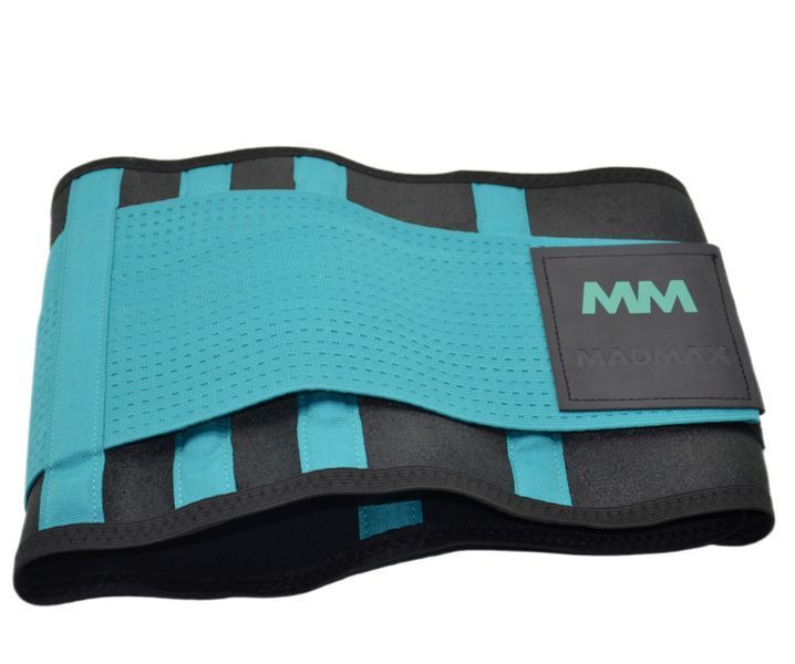 Пояс компресійний MadMax MFA-277 Slimming belt Black/turquoise M MFA-277-TRQ_M фото