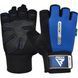 Рукавички для фітнесу RDX W1 HALF BLUE-S WGA-W1HU-S фото 1