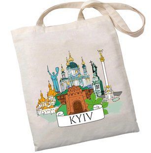 Екошопер бежевий Київські пейзажі 10311024252 фото