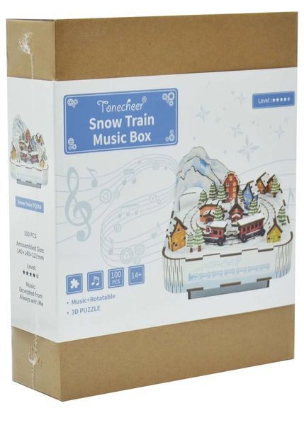 Конструктор 3D міні-будинок Tonecheer Snow Train TQ058 TQ058 фото