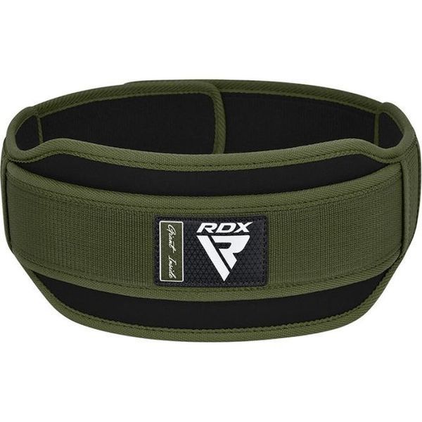 Пояс для важкої атлетики RDX RX5 Double Belt неопреновий Army Green S WBD-RX5AG-S фото
