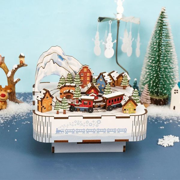 Конструктор 3D міні-будинок Tonecheer Snow Train TQ058 TQ058 фото