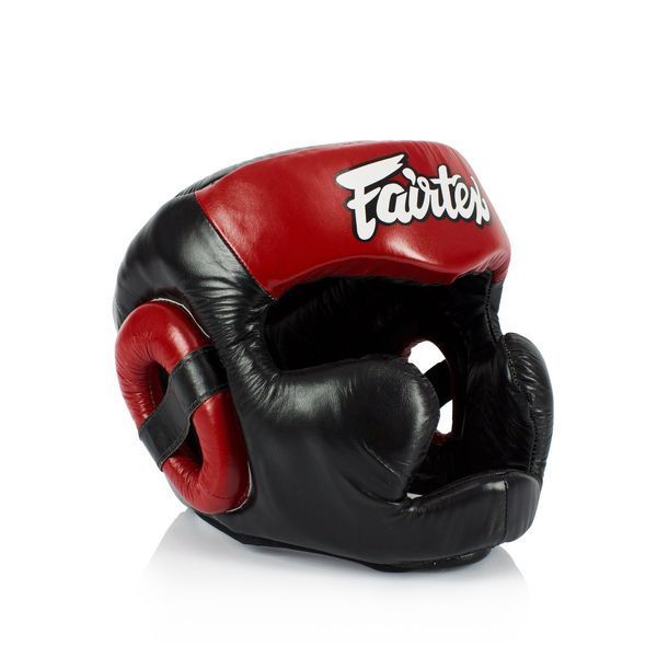 Боксерський шолом Fairtex HG13 Black/Red M HG13_M_Black/Red фото