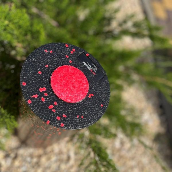 Масажний ролик (роллер) гладкий PowerPlay PP-4348 2 in 1 EPP Foam Roller Чорно/Червоний (33x14см.) PP_4348_Red_(33*14) фото