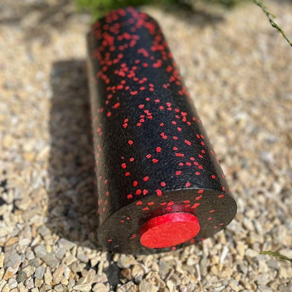 Масажний ролик (роллер) гладкий PowerPlay PP-4348 2 in 1 EPP Foam Roller Чорно/Червоний (33x14см.) PP_4348_Red_(33*14) фото
