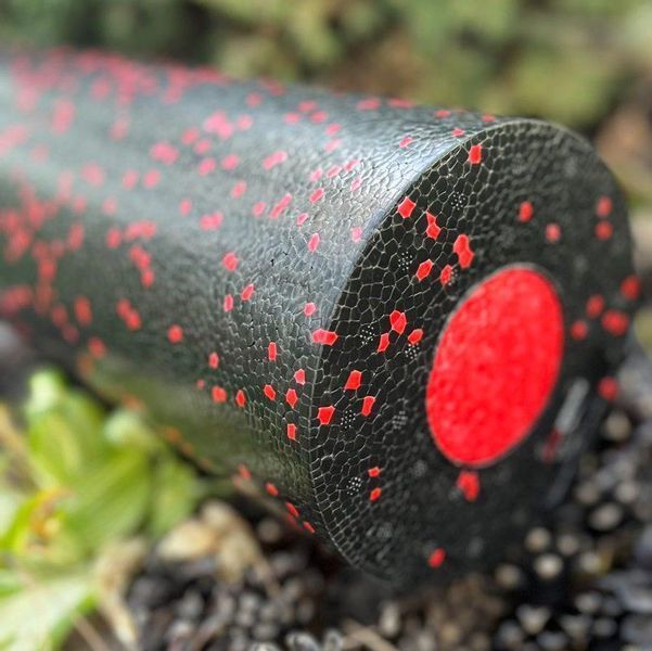 Масажний ролик (роллер) гладкий PowerPlay PP-4348 2 in 1 EPP Foam Roller Чорно/Червоний (33x14см.) PP_4348_Red_(33*14) фото