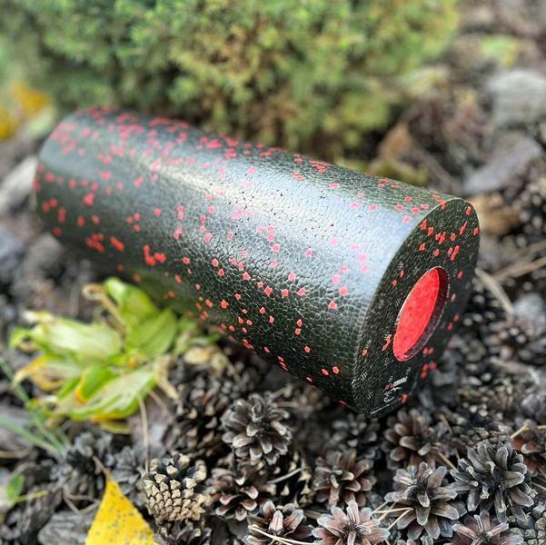 Масажний ролик (роллер) гладкий PowerPlay PP-4348 2 in 1 EPP Foam Roller Чорно/Червоний (33x14см.) PP_4348_Red_(33*14) фото