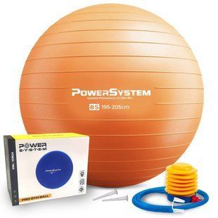 М'яч для фітнесу (фітбол) Power System PS-4018 &Oslash;85 cm PRO Gymball Orange PS-4018OR-0 фото