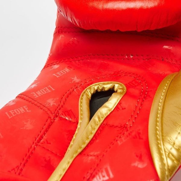 Боксерські рукавиці Leone GN220 DNA Red 14 унцій (бинти 4 м. в комплекті) GN220_Red_14oz фото