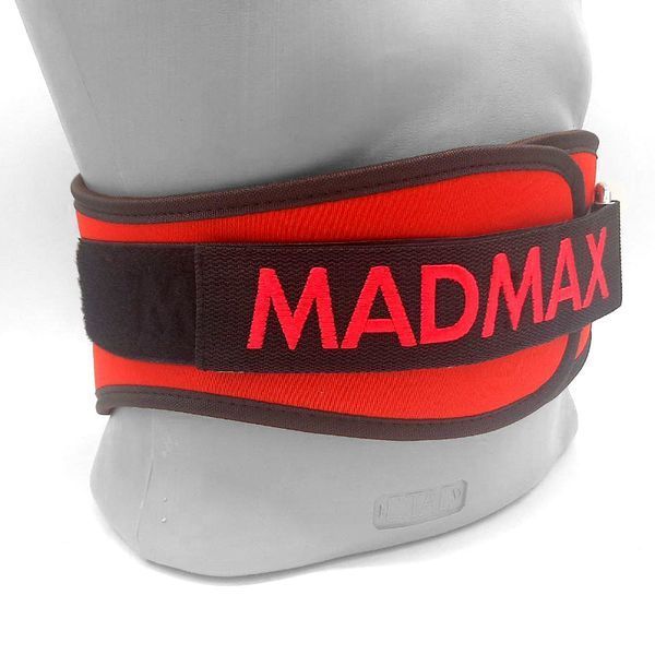 Пояс для важкої атлетики MadMax MFB-421 Simply the Best неопреновий Red L MFB-421-RED_L фото
