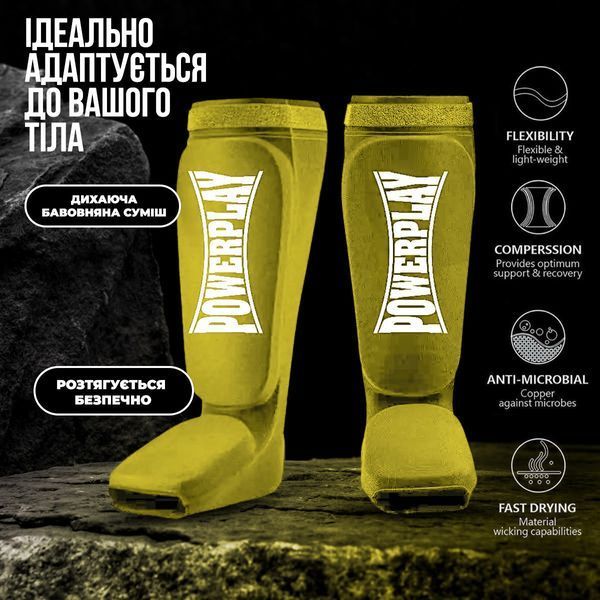 Захист гомілки і стопи PowerPlay 3054 Classic Shin Оливковий L PP_3054_L_Olive фото
