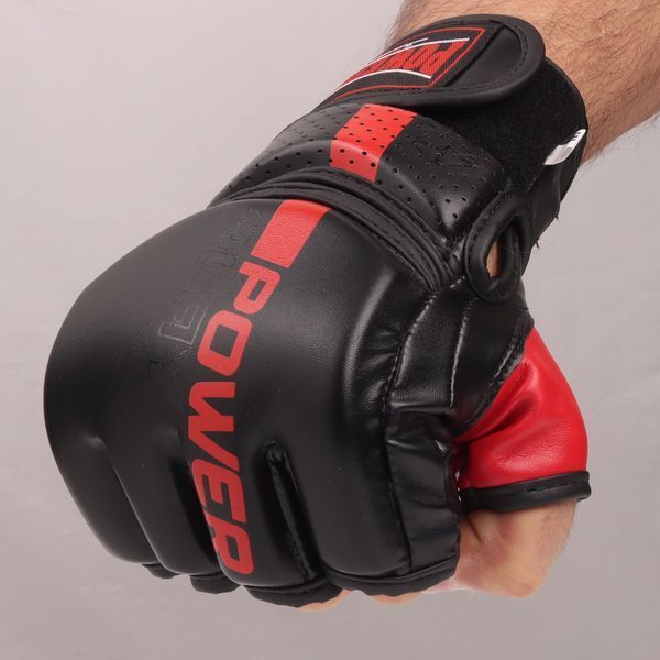 Рукавиці для MMA PowerPlay 3093 Чорні S PP_3093_S_Black фото