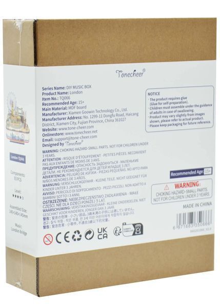 Конструктор 3D міні-будинок Tonecheer London TQ066 TQ066 фото