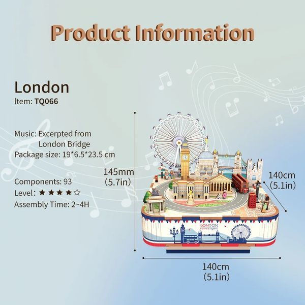 Конструктор 3D міні-будинок Tonecheer London TQ066 TQ066 фото