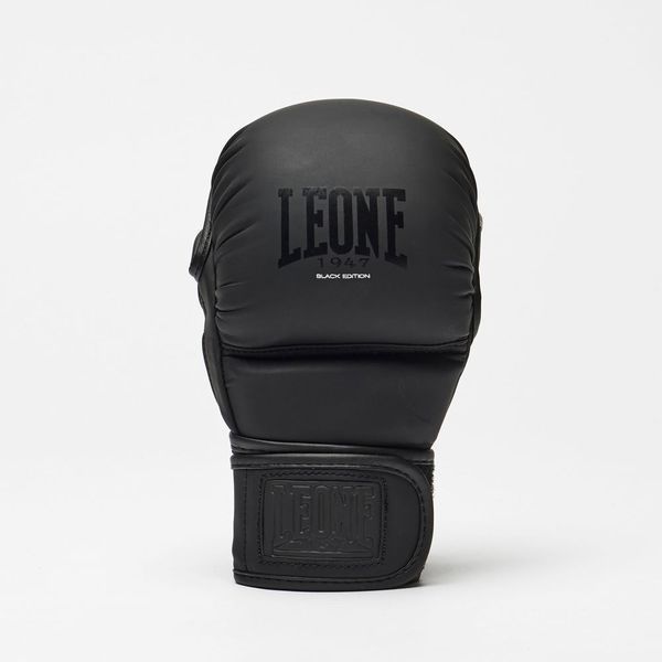 Рукавиці греплінгові для ММА Leone BLACK Edition M (капа в комплекті) GP121_Black_M фото