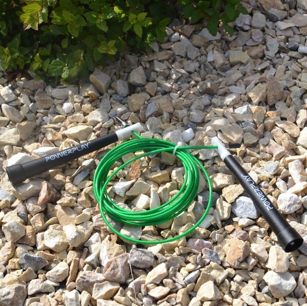 Скакалка швидкісна PowerPlay 4202 Ultra Speed Rope Зелена (2,9m.) PP_4202_Green фото