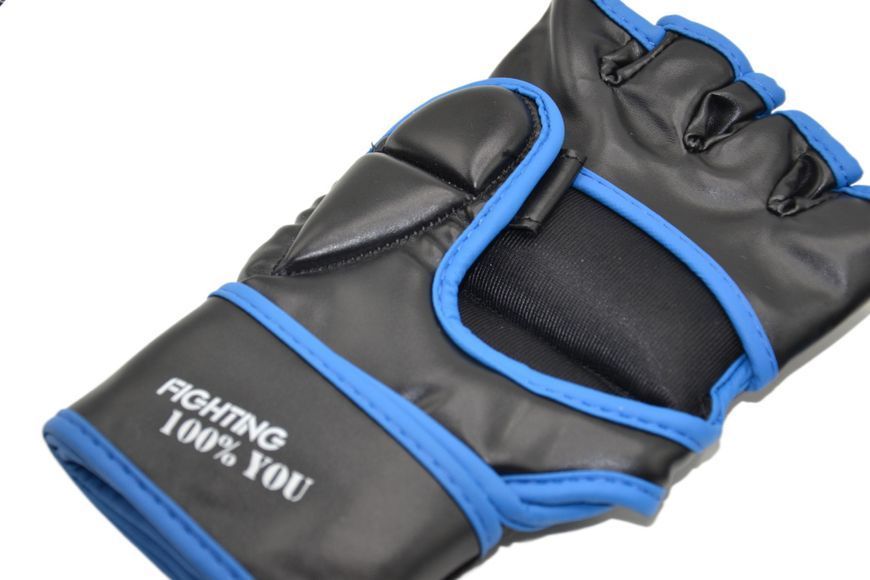 Рукавиці для MMA PowerPlay 3058 Чорно-Сині L PP_3058_L_Black/Blue фото