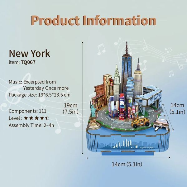 Конструктор 3D міні-будинок Tonecheer New York TQ067 TQ067 фото