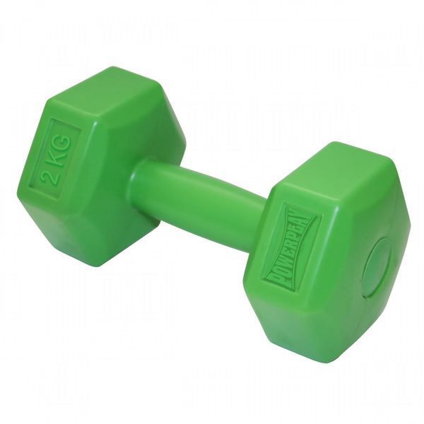 Гантель композитна PowerPlay 4124 Hercules 2 кг. Зелена (1шт.) PP_4124_2kg фото