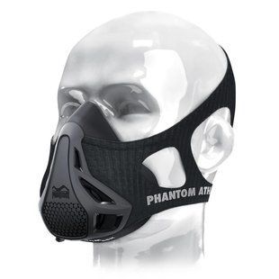 Маска для тренування дихання Phantom Training Mask Black S PHMASK1000-S фото