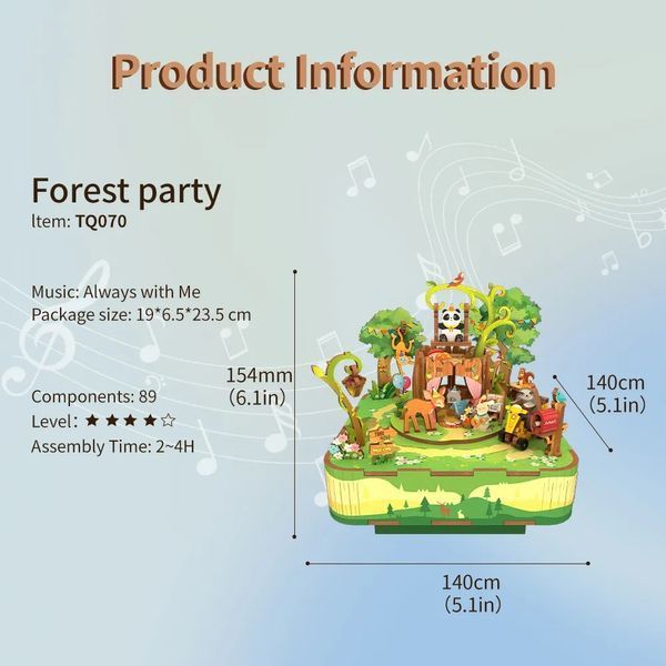 Конструктор 3D міні-будинок, Tonecheer, Forest Party, TQ070 TQ070 фото