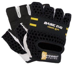 Рукавички для фітнесу Power System PS-2100 Basic EVO Black/Yellow Line XS PS_2100E_XS_Black/Yellow фото