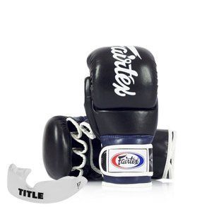 Рукавиці греплінгові для ММА Fairtex FGV18 Black/Blue XL FGV18_XL_Black/Blue фото