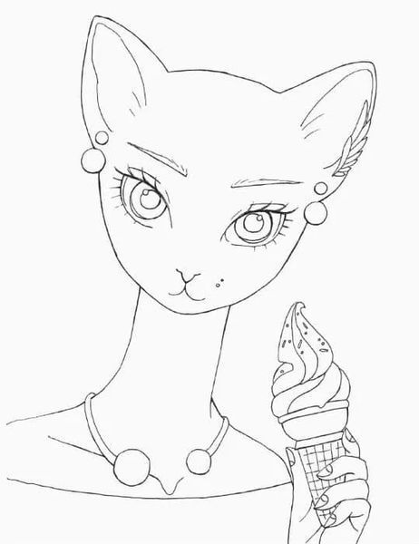 Розмальовка #girls#fashion#cats 1031162447 фото