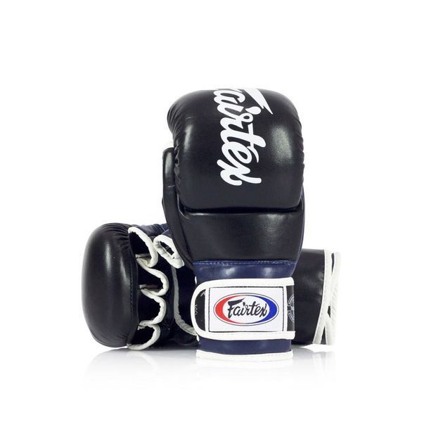 Рукавиці греплінгові для ММА Fairtex FGV18 Black/Blue XL FGV18_XL_Black/Blue фото