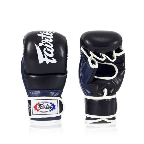 Рукавиці греплінгові для ММА Fairtex FGV18 Black/Blue XL FGV18_XL_Black/Blue фото