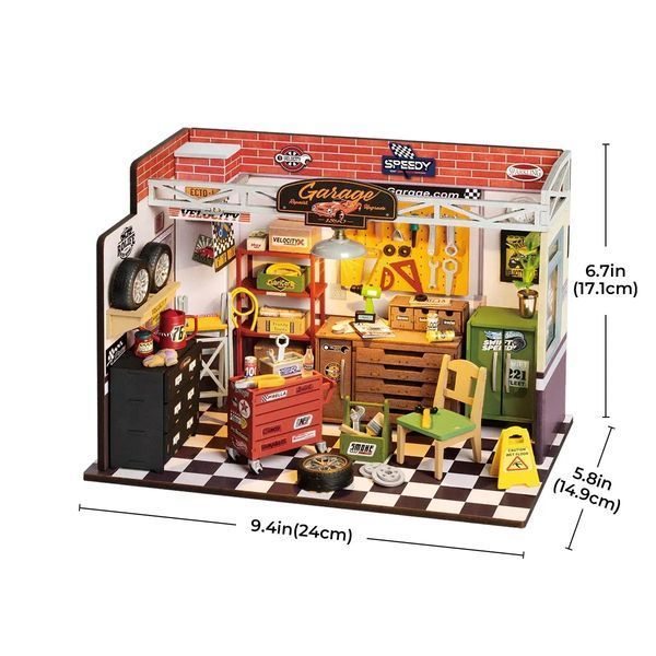 Конструктор 3D міні-будинок Robotime Rolife Garage Workshop DG165 DG165 фото
