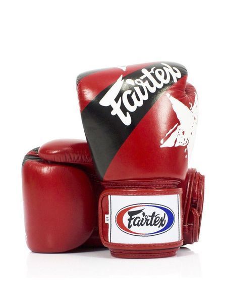 Боксерські рукавиці Fairtex BGV1 Nation Print Red 10 унцій (бинти в комплекті) BGV1_Print_10oz_Red фото