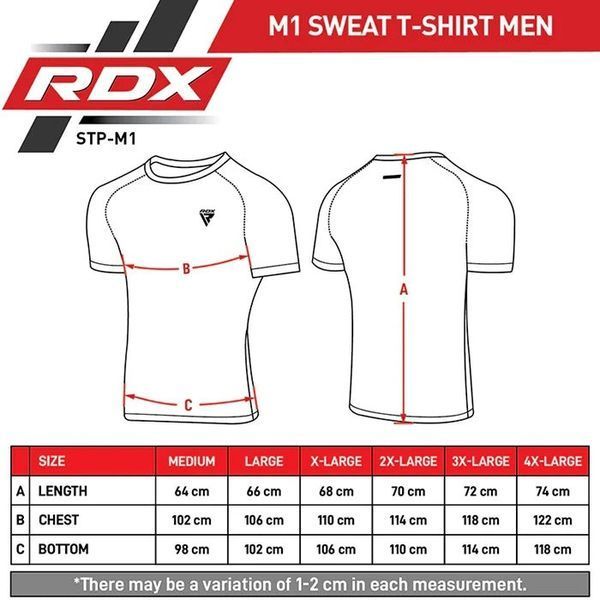 Чоловіча футболка RDX M1 з ефектом сауни Black L STP-M1B-L фото