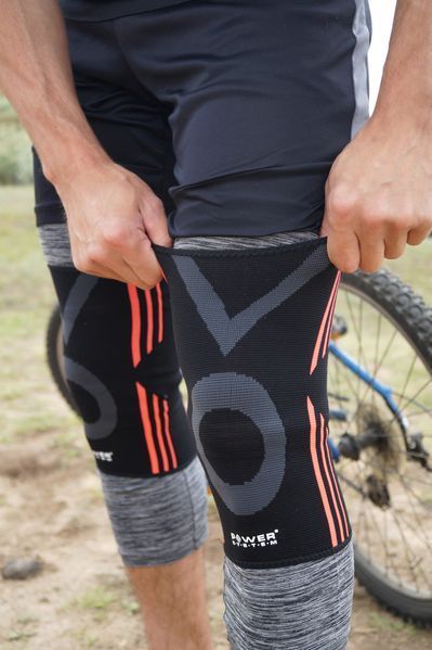 Наколінники Power System PS-6021 Knee Support Evo Black/Orange (пара) M PS-6021_M_Black-Orange фото