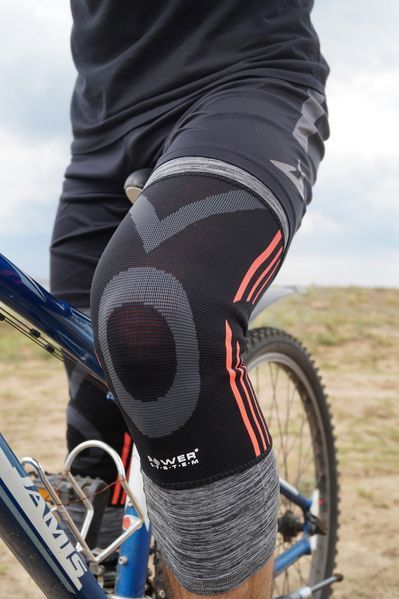 Наколінники Power System PS-6021 Knee Support Evo Black/Orange (пара) M PS-6021_M_Black-Orange фото