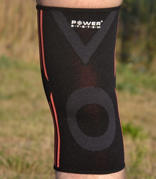 Наколінники Power System PS-6021 Knee Support Evo Black/Orange (пара) M PS-6021_M_Black-Orange фото