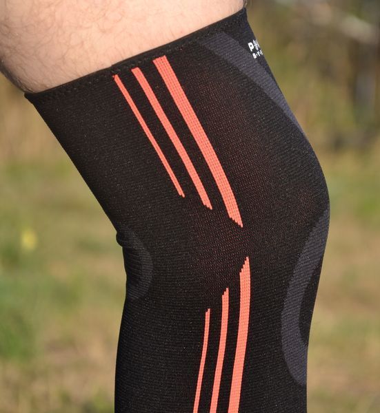 Наколінники Power System PS-6021 Knee Support Evo Black/Orange (пара) M PS-6021_M_Black-Orange фото