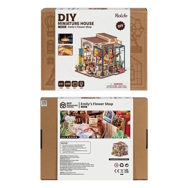 Конструктор 3D міні-будинок Robotime Rolife Emily&rsquo;s Flower Shop DG145 DG145 фото