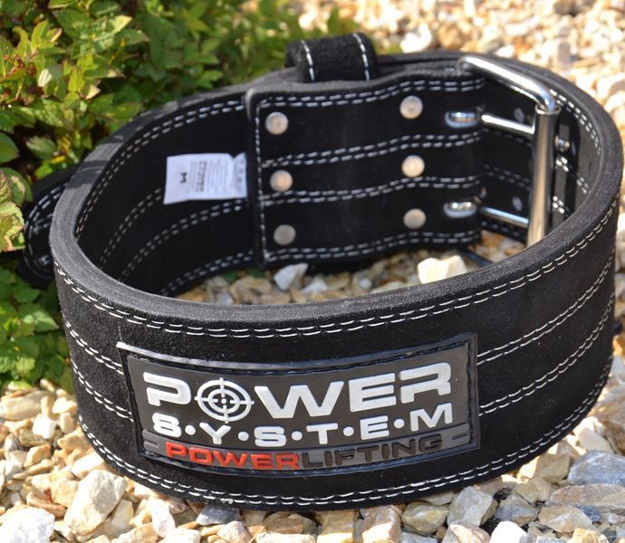 Пояс для пауерліфтингу Power System PS-3800 PowerLifting шкіряний Black L PS-3800_L_Black_Black фото