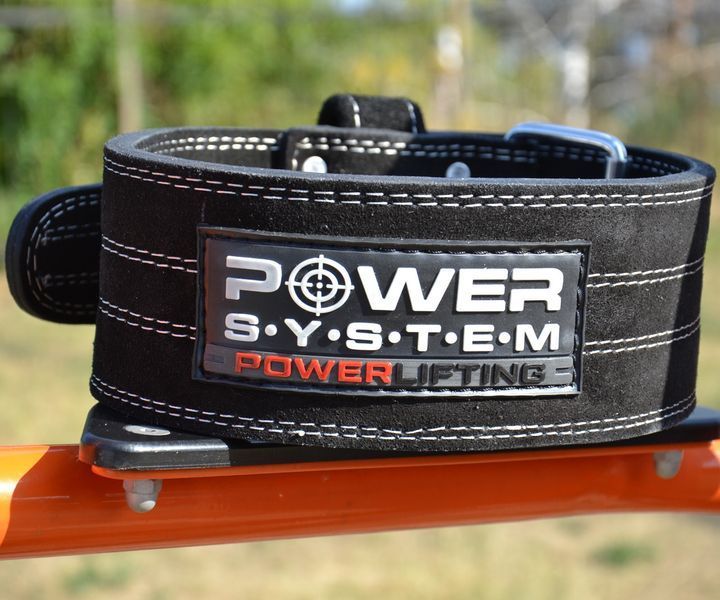Пояс для пауерліфтингу Power System PS-3800 PowerLifting шкіряний Black L PS-3800_L_Black_Black фото