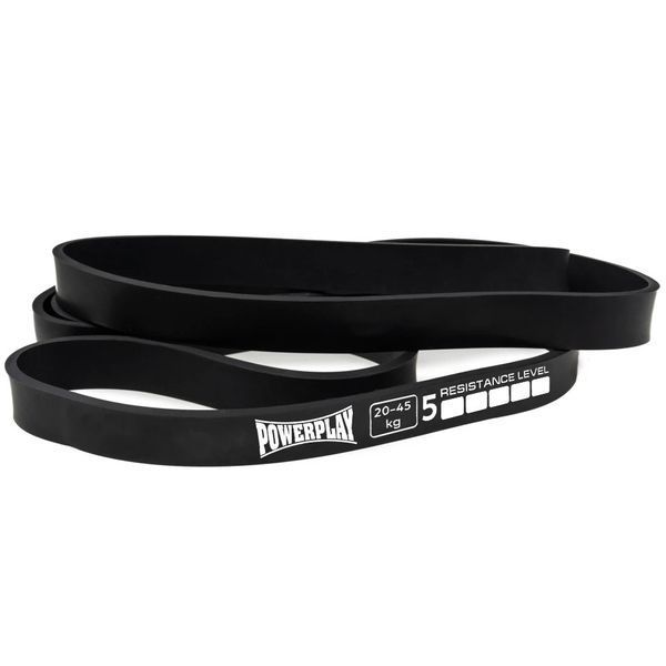 Еспандер-петля (гумка для фітнесу і кроссфіту) PowerPlay 4117 Power Band Чорна (20-45kg) PP_4117_(20-45kg) фото