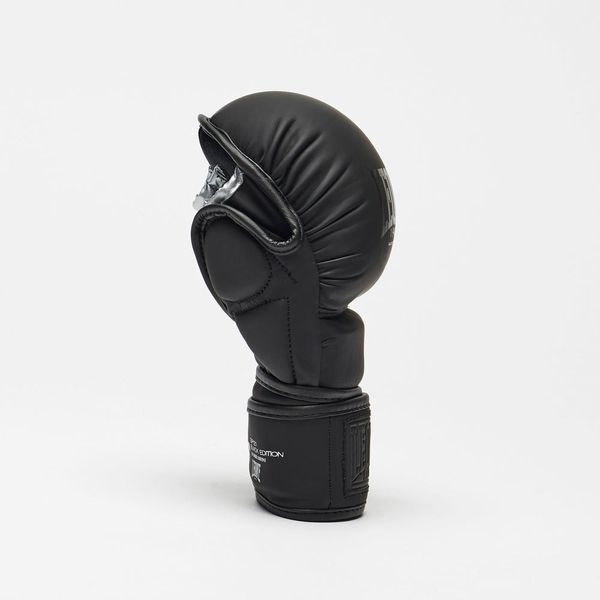 Рукавиці греплінгові для ММА Leone BLACK Edition S (капа в комплекті) GP121_Black_S фото