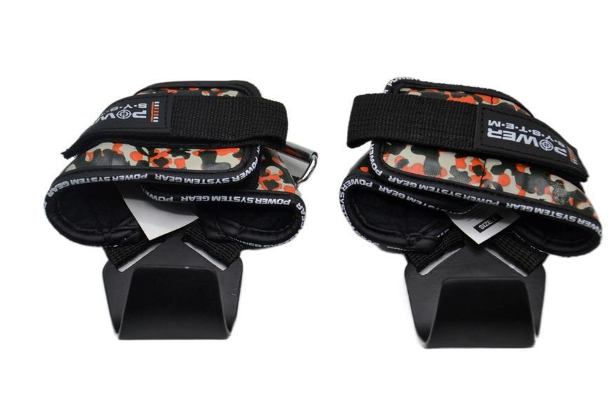 Гаки для тяги на зап'ястя Power System PS-3370 Hooks Camo Black/Red L PS_3370_Black/Red L фото