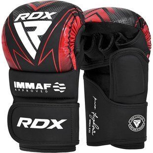 Рукавиці для ММА (Греплінгові рукавички) RDX схвалено IMMAF XL Red GSR-IMF-1R-XL фото