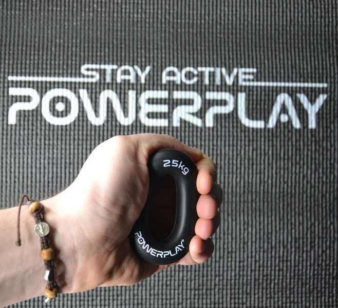 Еспандер кистьовий силіконовий PowerPlay PP-4324 Hand Grip Ring Hard 25 кг. Чорний PP_4324_25kg фото