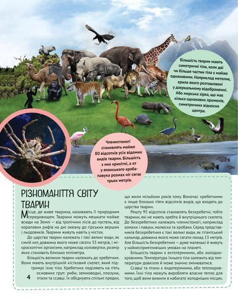 Тварини. Дитяча ілюстрована енциклопедія - 10311018650 фото