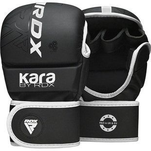 Рукавиці для ММА (Греплінгові рукавички) RDX F6 KARA Matte White Plus L/XL GSR-F6MW-L/XL+ фото