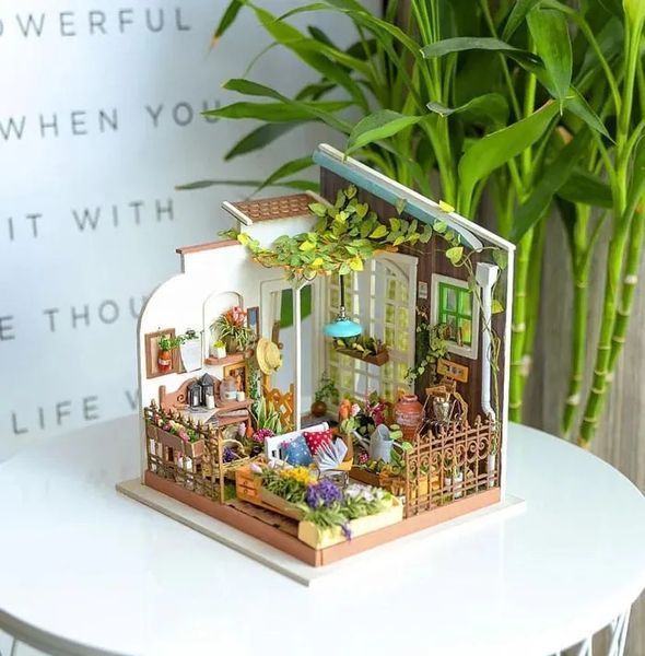 Конструктор 3D міні-будинок Robotime Rolife Miller&rsquo;s Flower House DG108 DG108 фото
