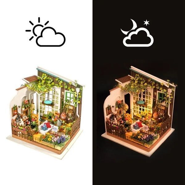 Конструктор 3D міні-будинок Robotime Rolife Miller&rsquo;s Flower House DG108 DG108 фото